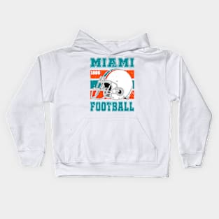 Miami Retro Football Kids Hoodie
